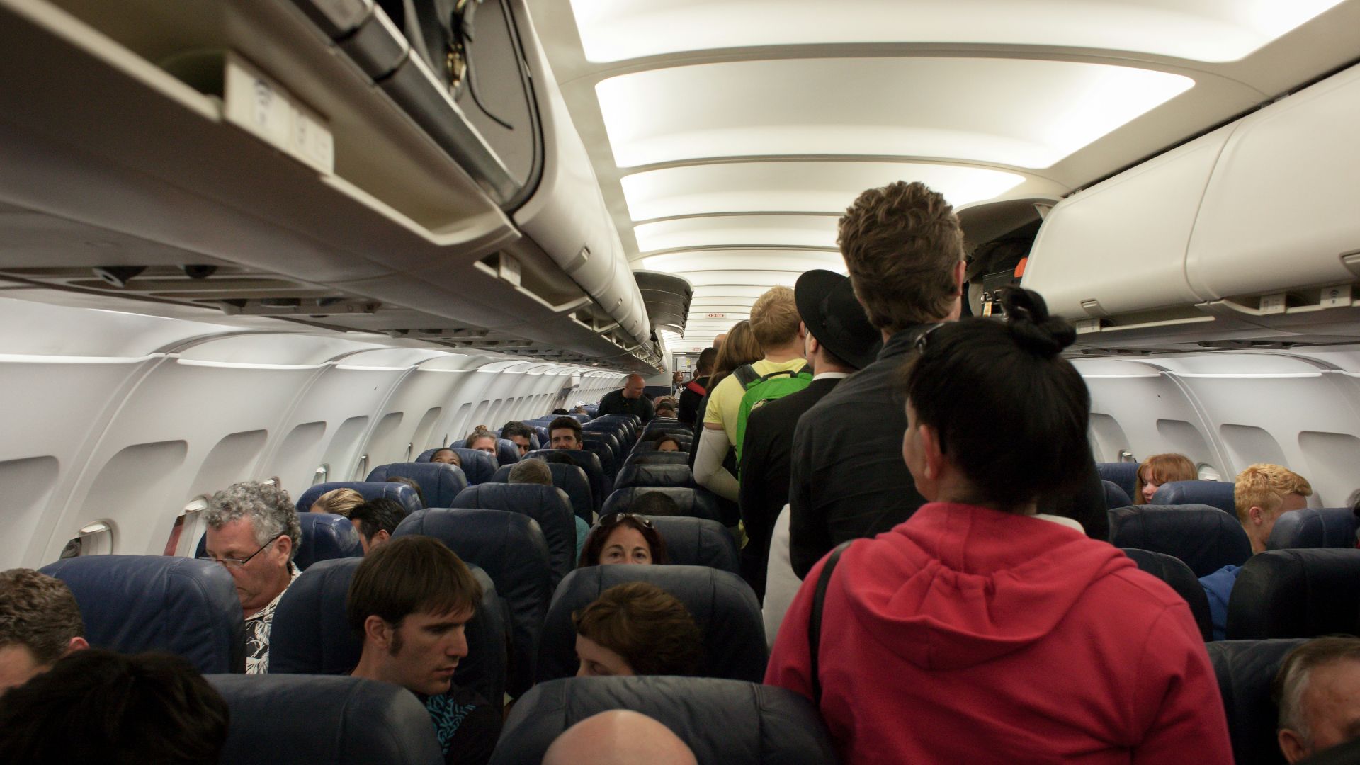 group of people in airliner