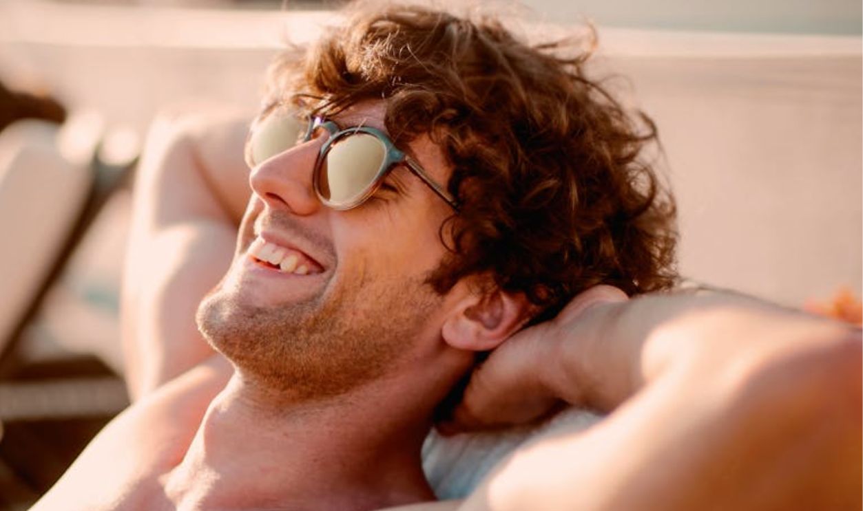 Man Wearing Black Sunglasses