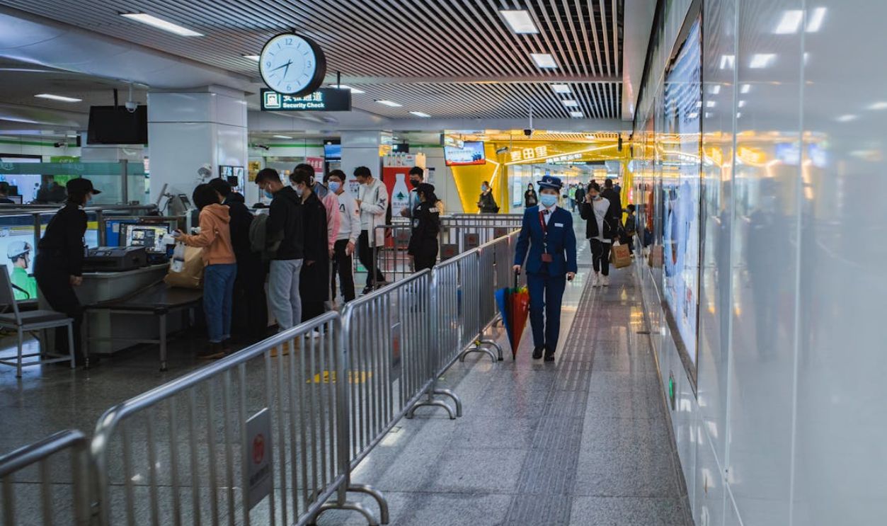 People Walking in the Airport