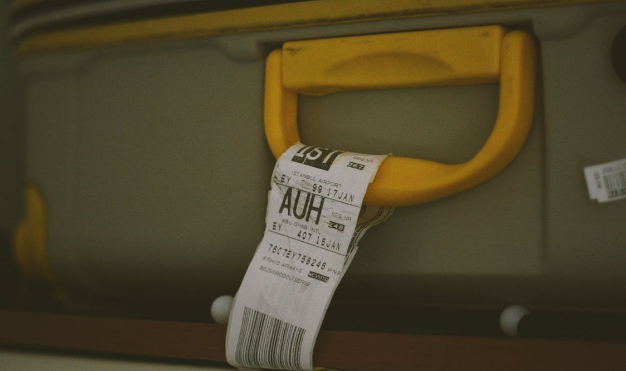 Bar Code on a Luggage