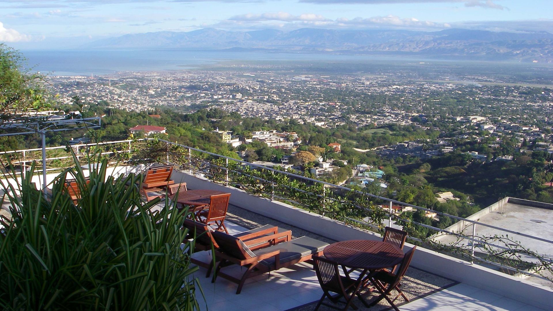 View of Port-au Prince from Hotel Montana, which was destroyed by the 2010 Haiti earthquake.