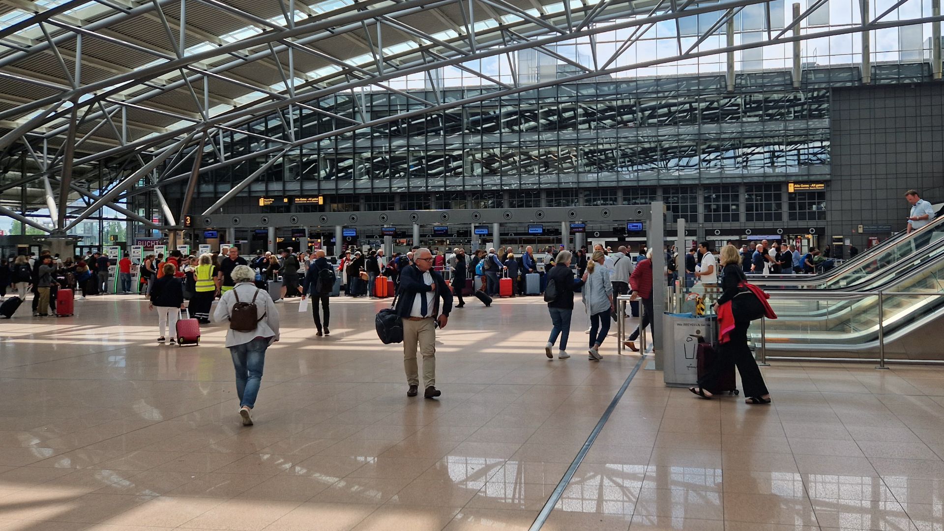 Interior of Hamburg Airport - Terminal 1