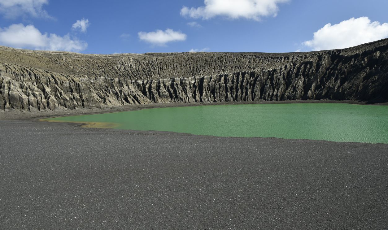 Hunga Volcano Tonga on August 20, 2018
