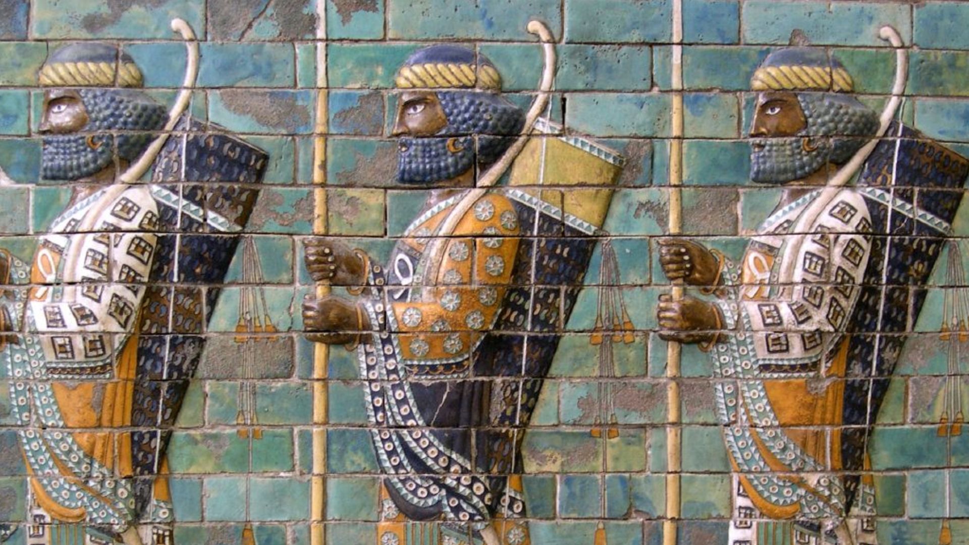 Persian warriors. Pergamon Museum/Vorderasiatisches Museum.
