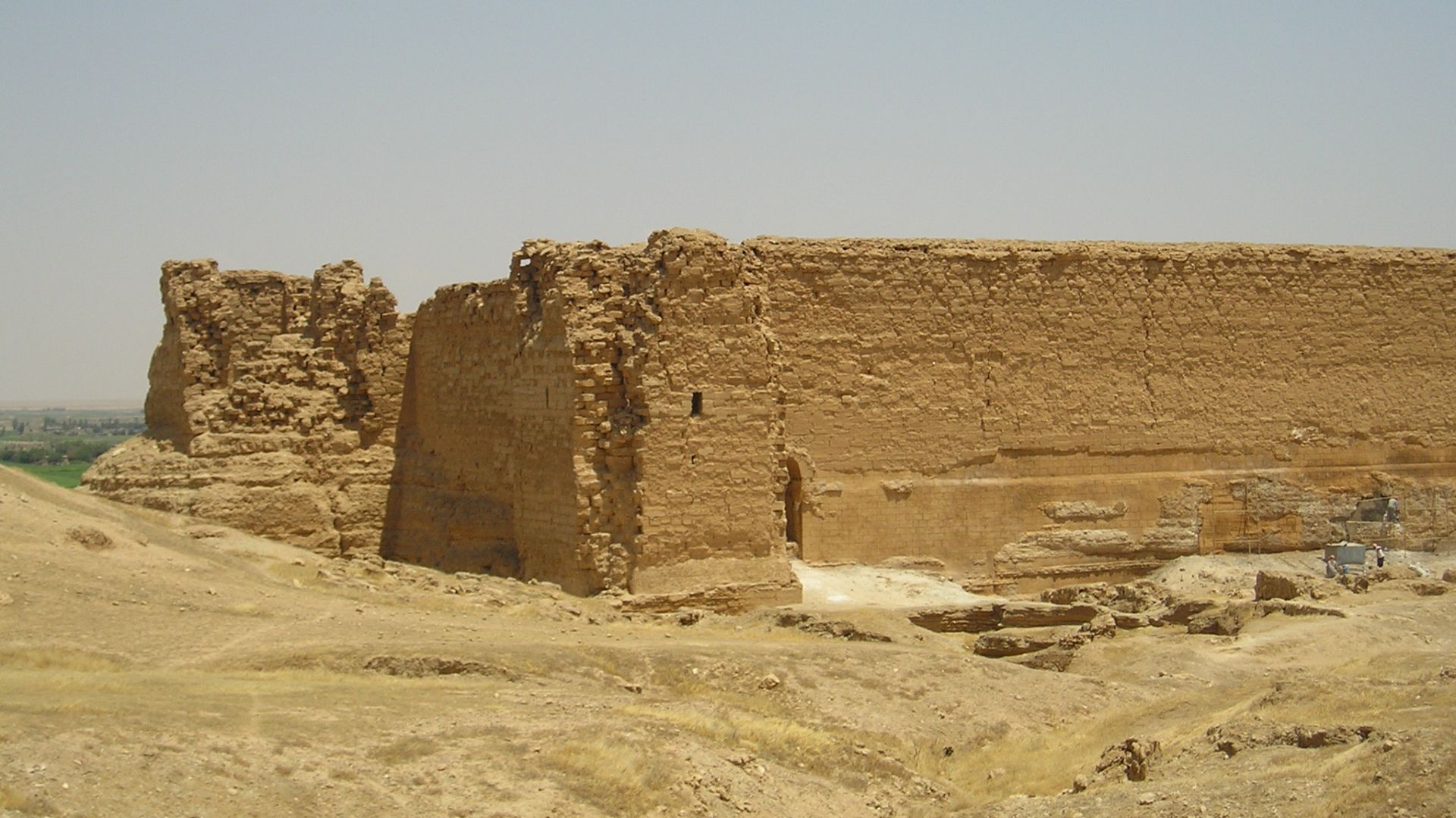 Dura - Europos, Syria.
Remains of the main citadel and palace above the Euphrates.