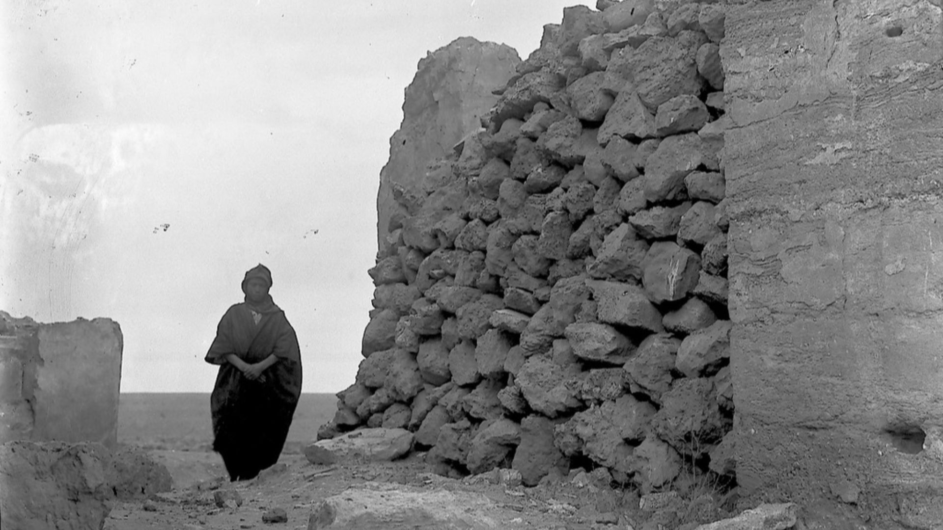 Date of Photography: 1930-1931
Also known as: Wall in front of frescoes, Temple of Bel (Dura-Europos)

Field photograph from the Yale-French excavations at Dura-Europos, season 2