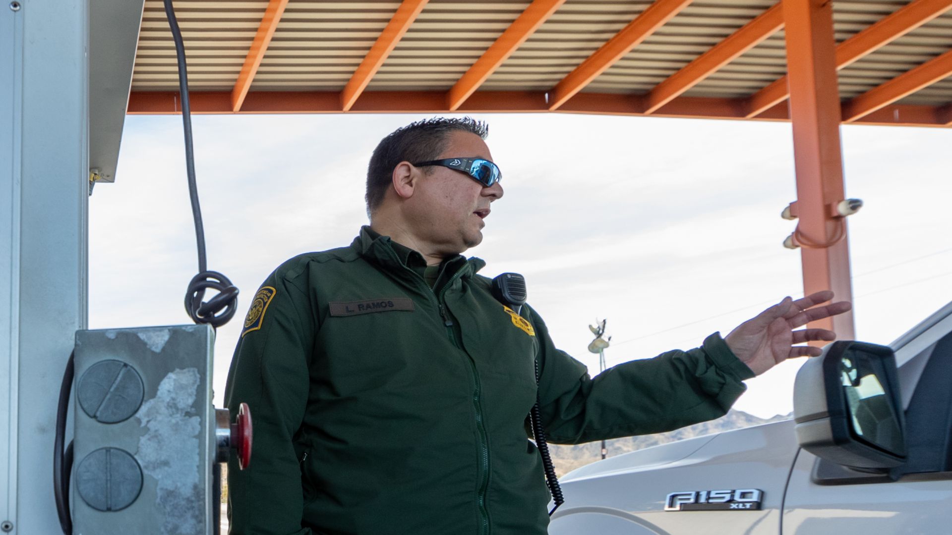 On March 6, 2019, A Yuma Sector Border Patrol Agent conducts operations at the Interstate 8 Checkpoint near Yuma, AZ. U.S. Customs and Border Protection photo by Jerry Glaser