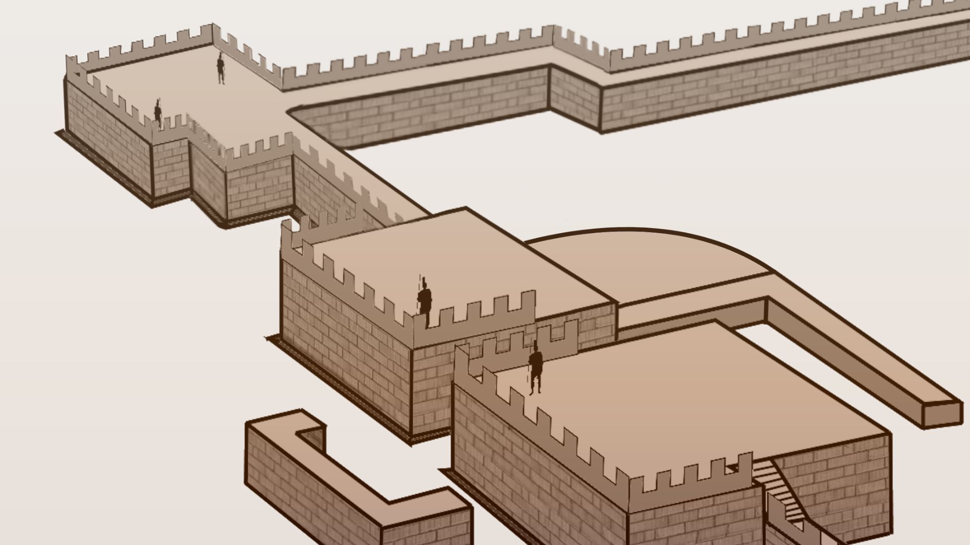 The East gate belongs to the Outer Wall structure, built circa 2100 BCE
Shimao East Gate (view from the outside, stone walls, color)