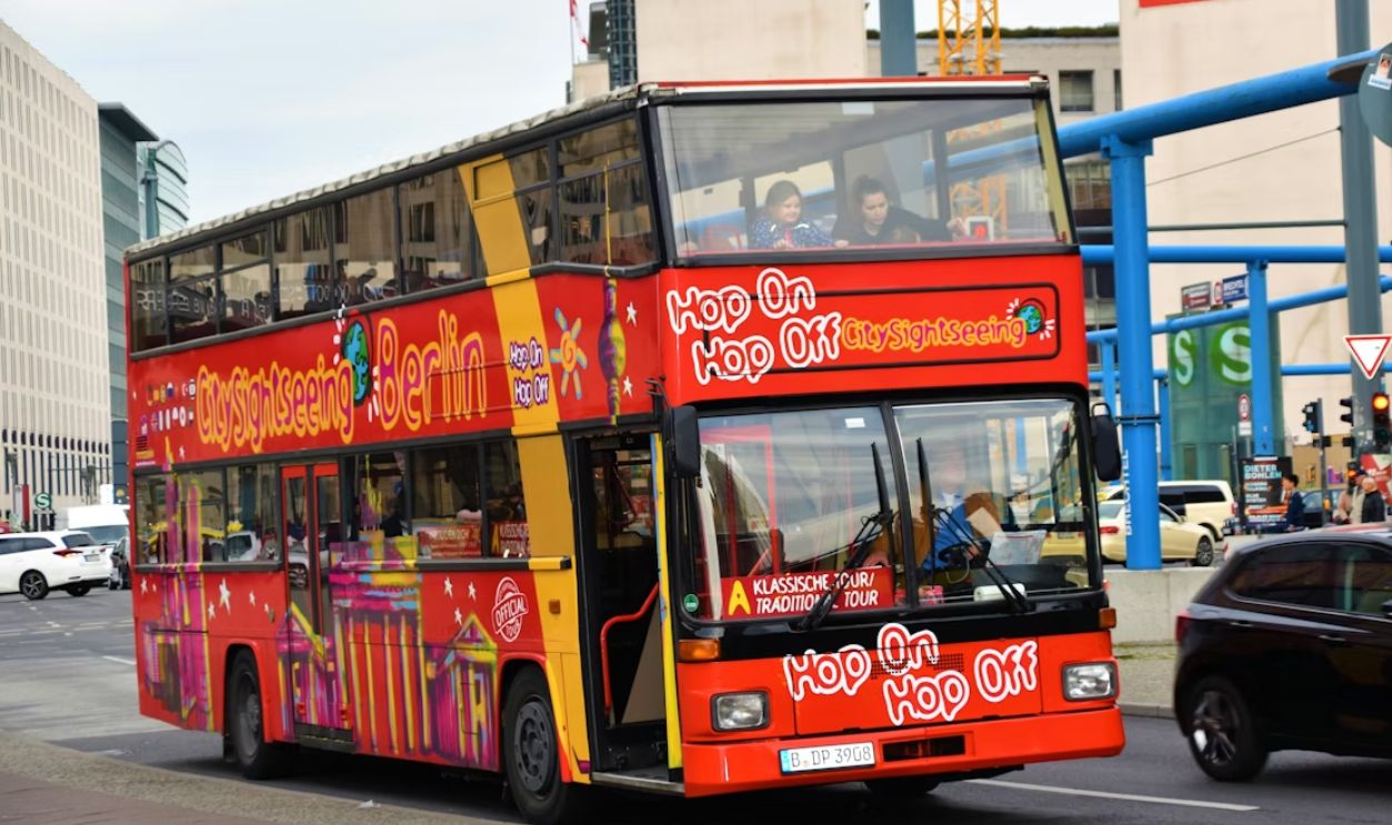 A shore excursion bus