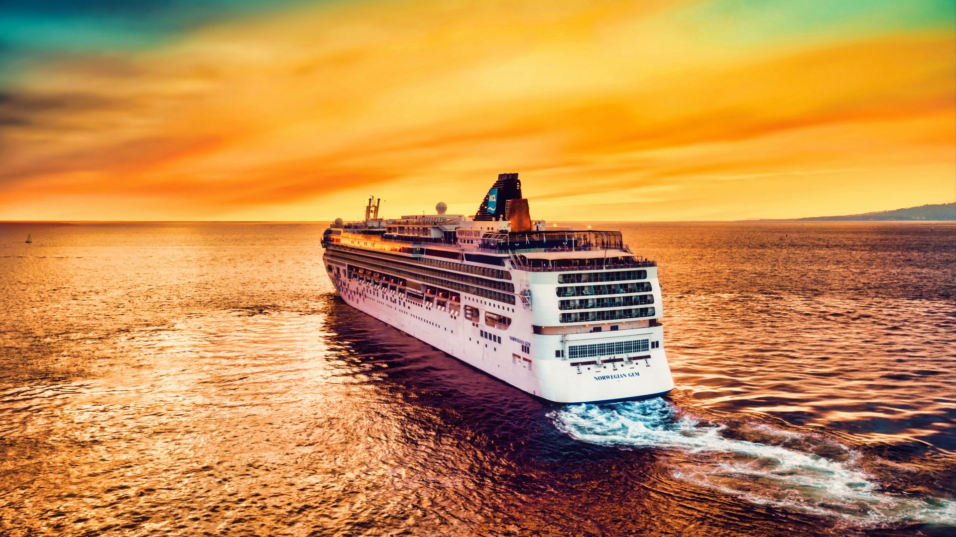 white cruise ship