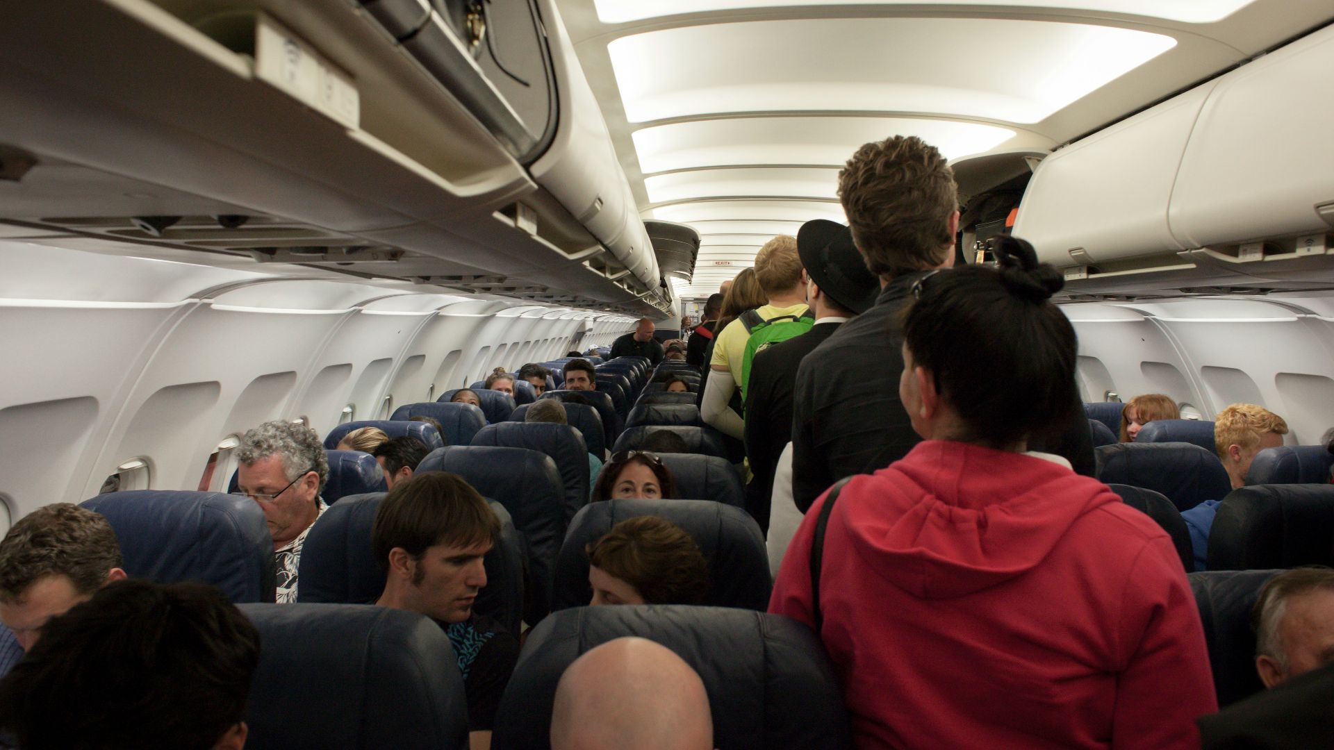 group of people in airliner
