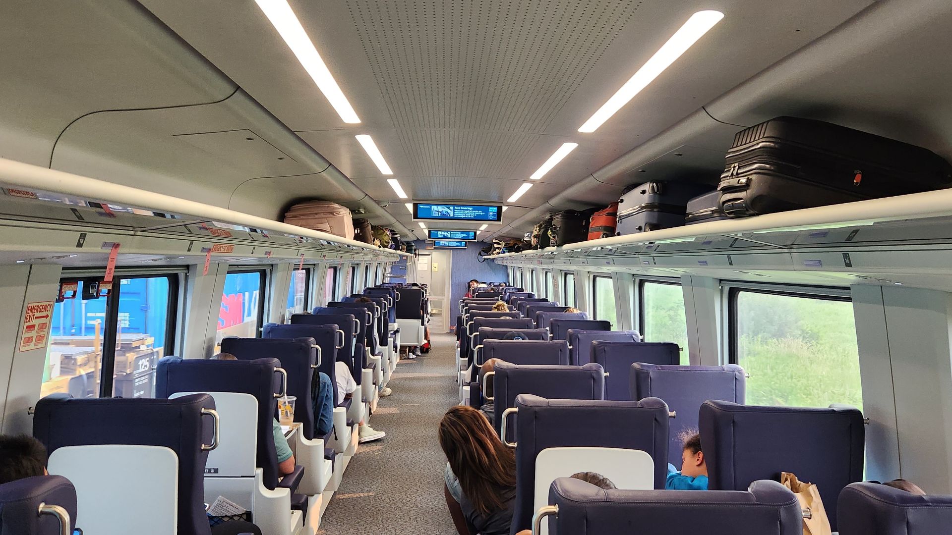 Siemens Venture business class car on Amtrak Midwest