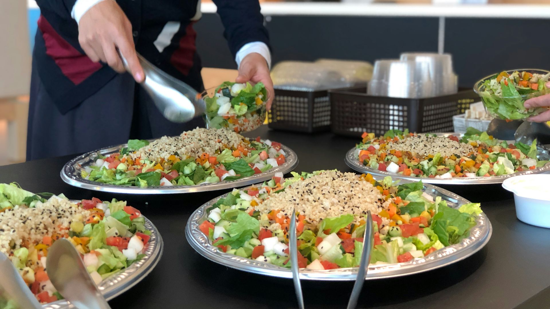 cooked food on table