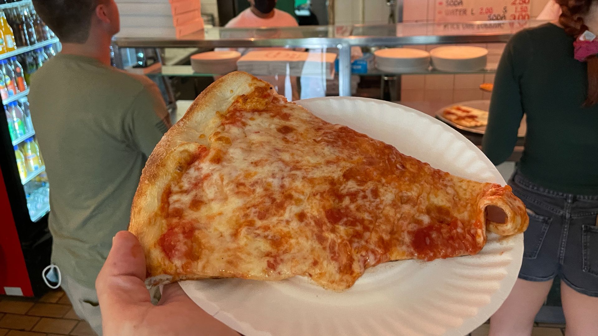 A regular slice from Joe's Pizza - August 2021