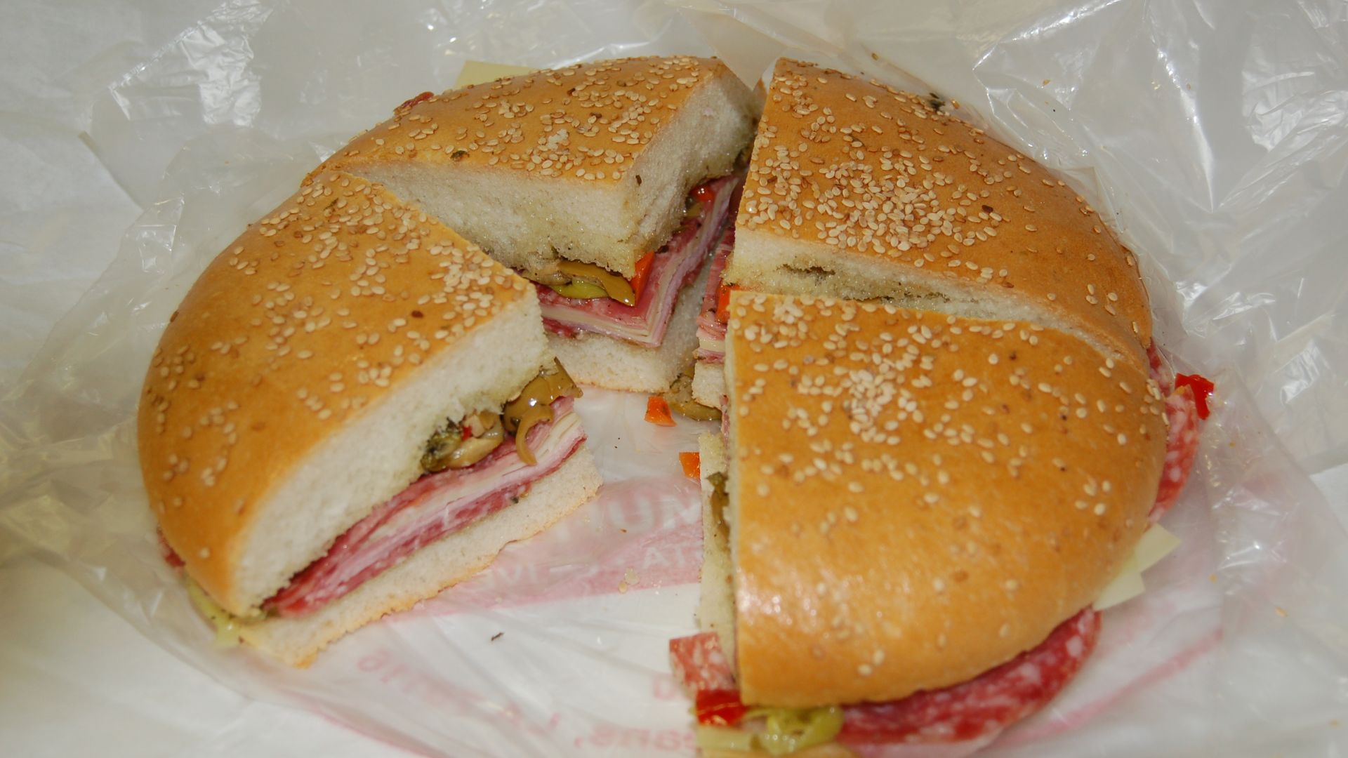 Muffuletta at Central Grocery, New Orleans. The best sandwich I ever had.