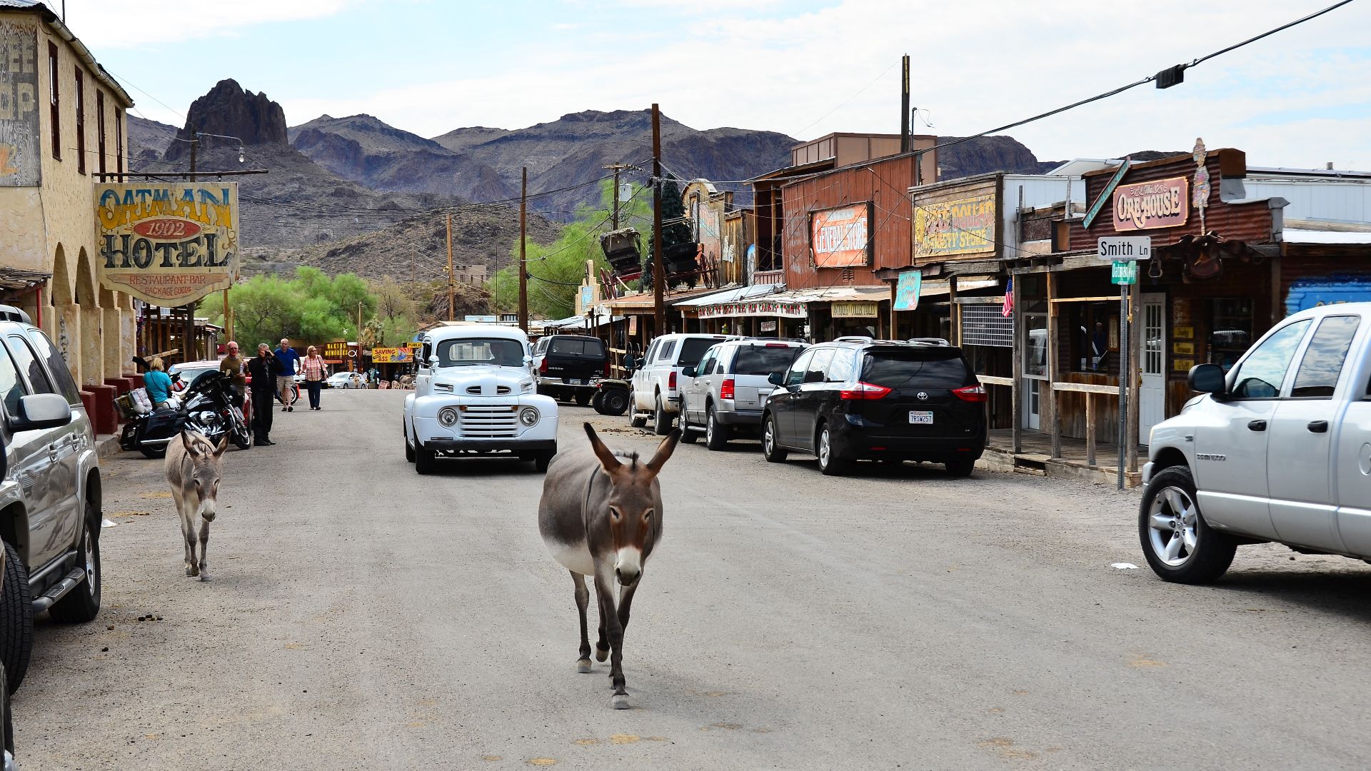 Old U.S. Route 66, Oatman Highway, Oatman, Arizona, taken on August 19, 2016