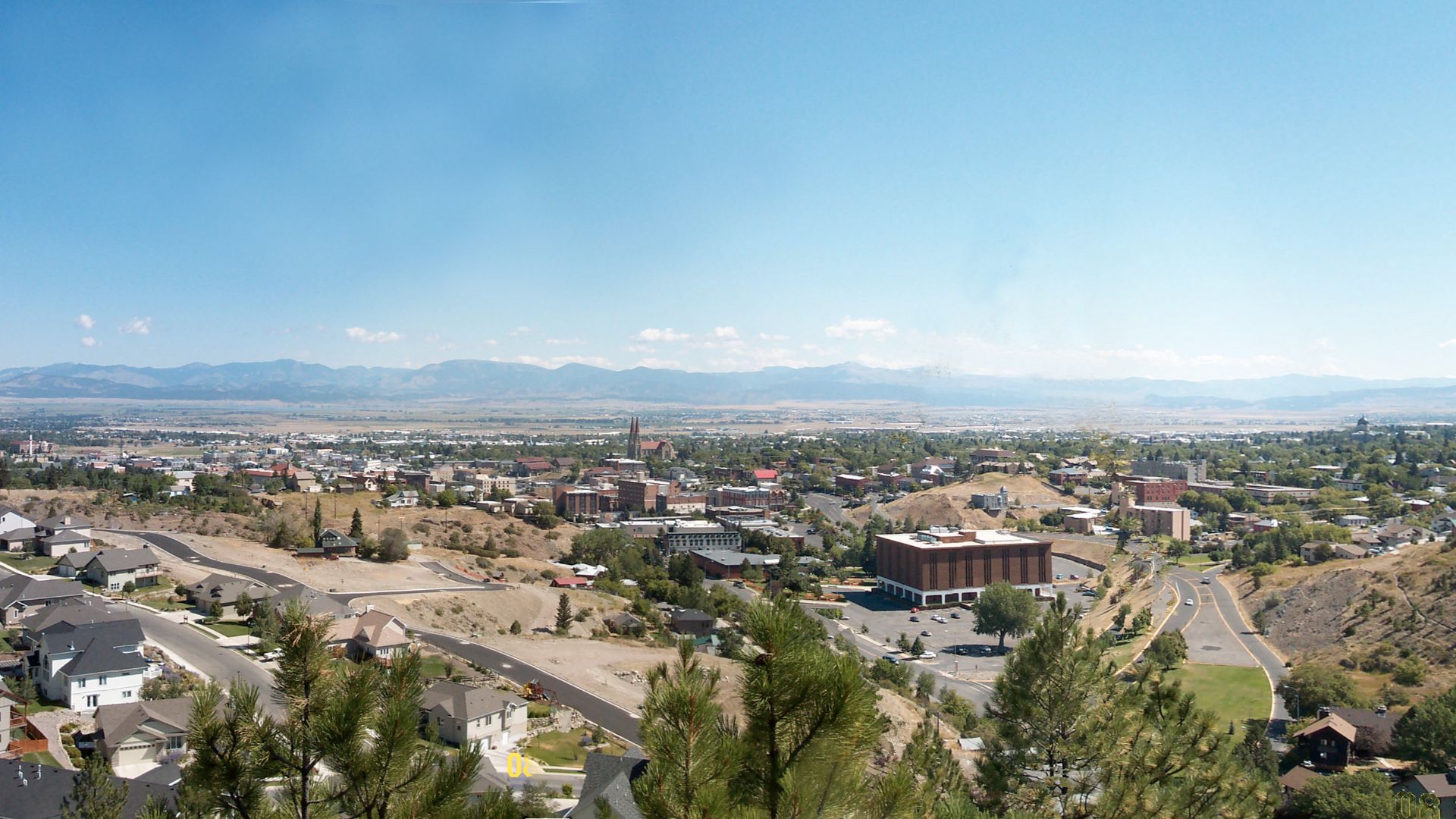 Photo of Helena, Montana with similar view to that in the 1870 photo, to show changes since then to 2006.