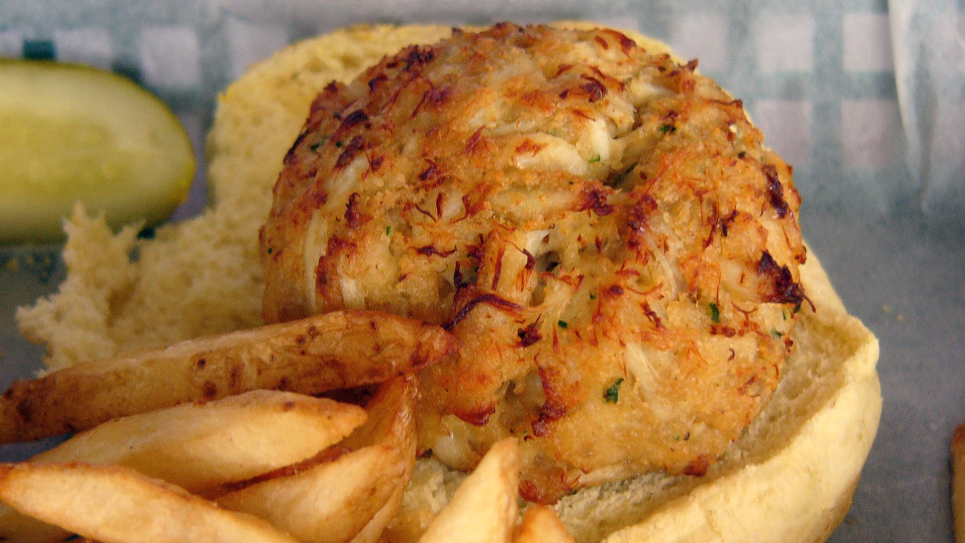 A Delicious Crabcake at the Middleton Tavern.
