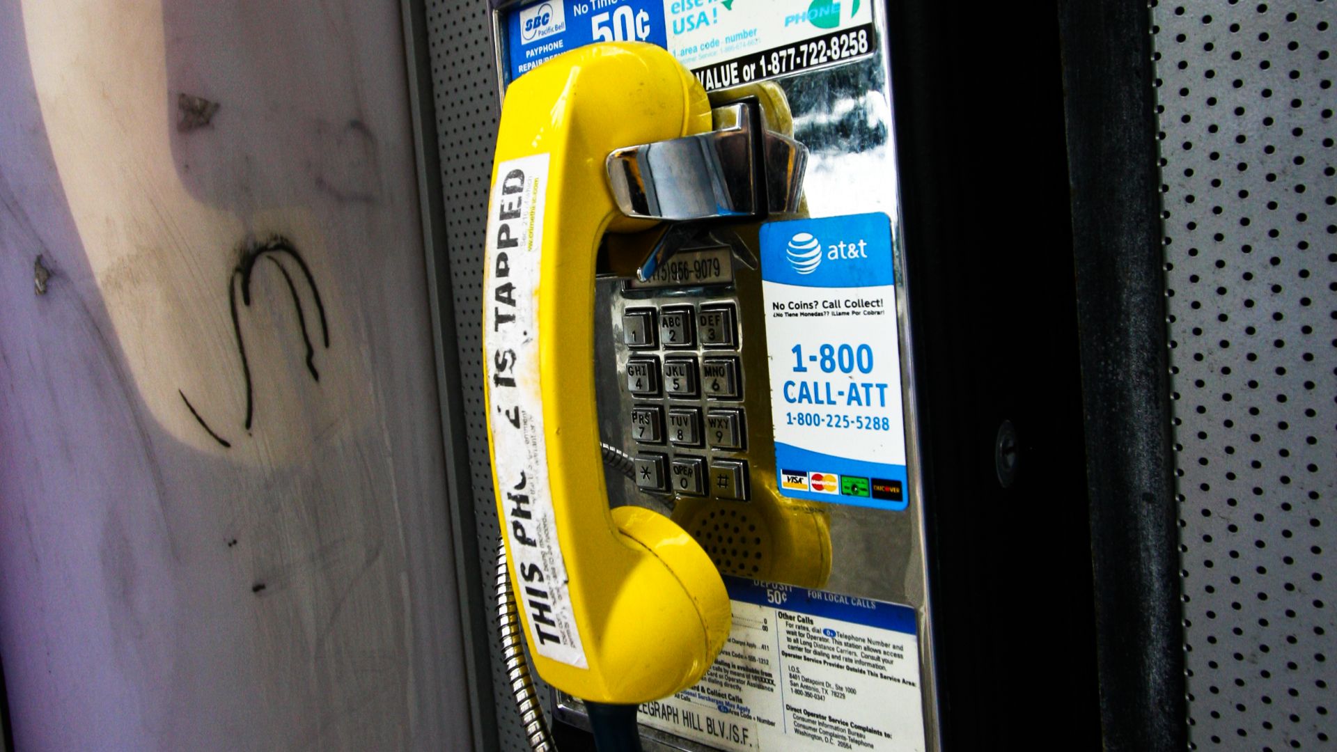 A payphone with a