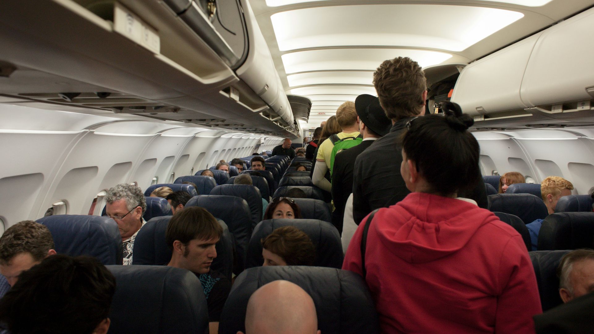 group of people in airliner