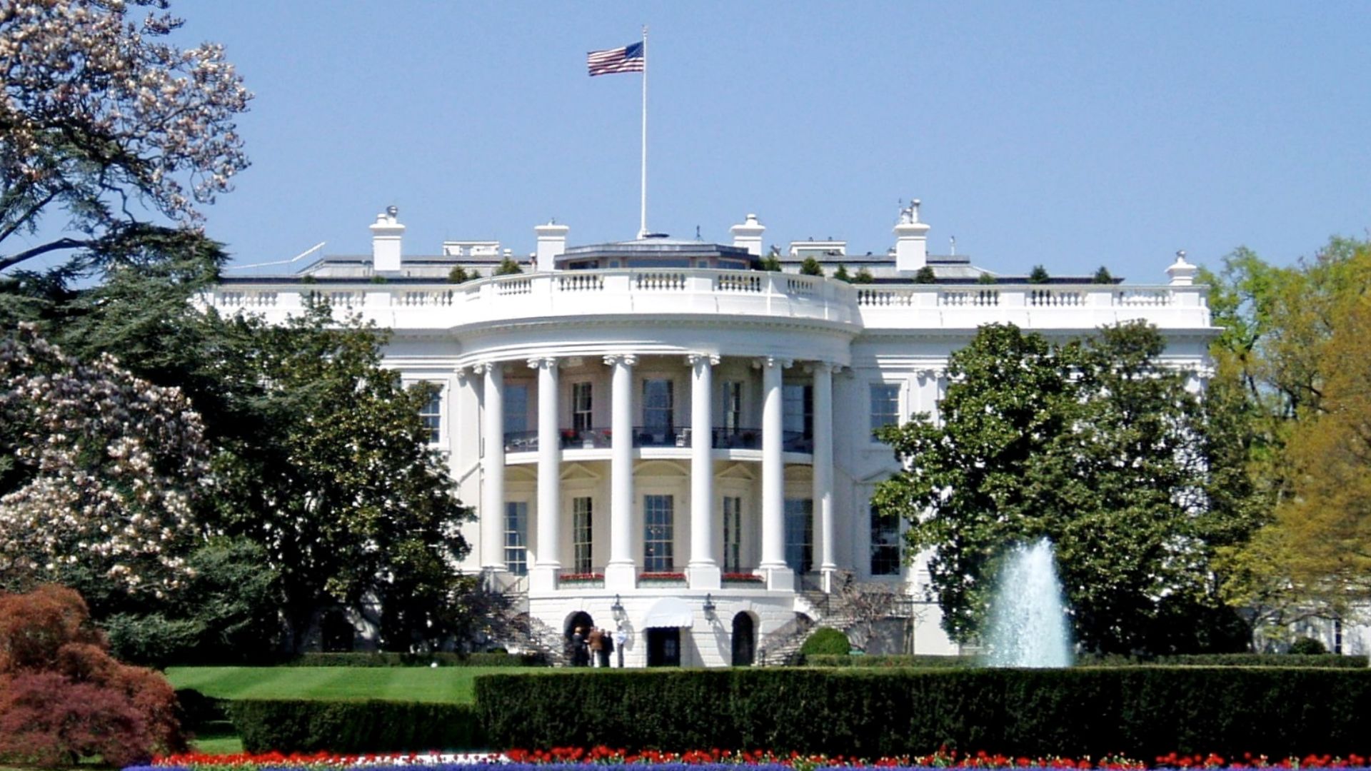 White House, the executive mansion of the President of the United States, located at 1600 Pennsylvania Avenue in Washington, D.C.