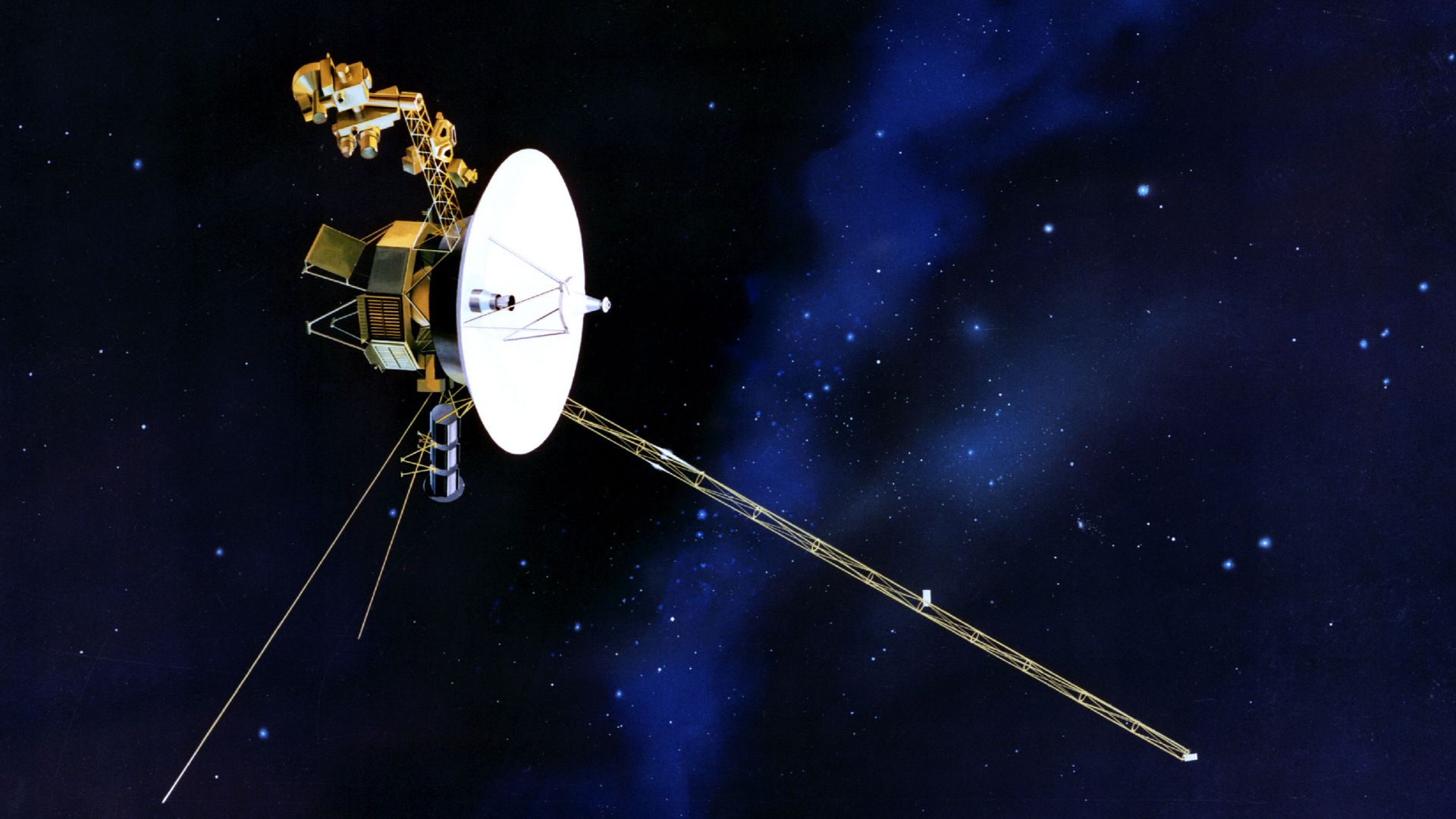 Artist's concept of Voyager in flight
