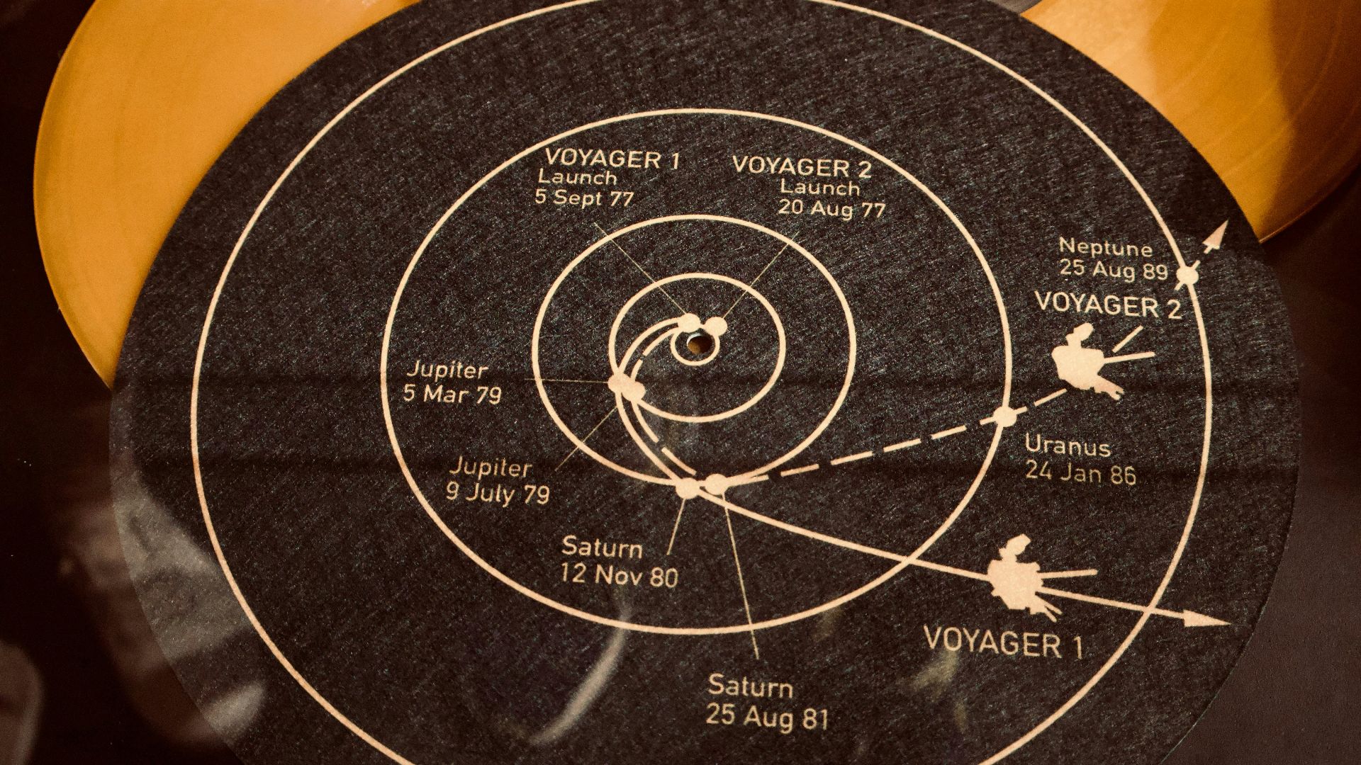 A close up of a frisbee on a table
