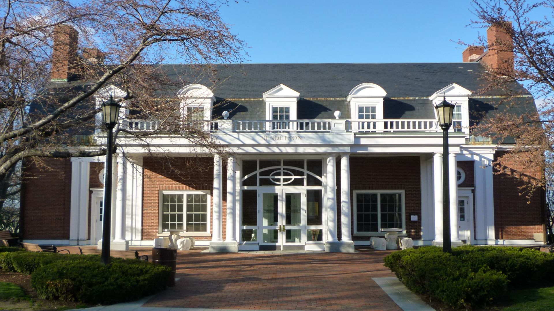Bendetson Hall is the office of undergraduate admissions at Tufts University.