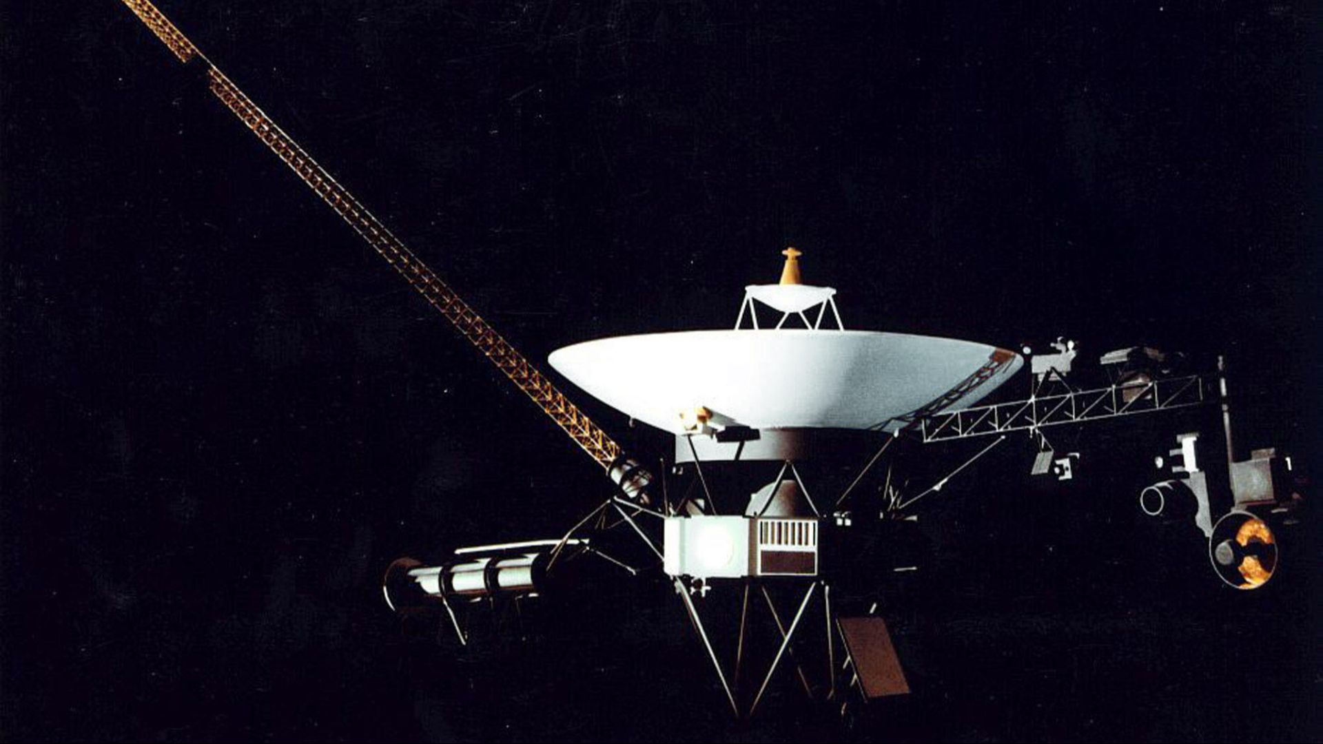 Illustration of a Voyager space probe.