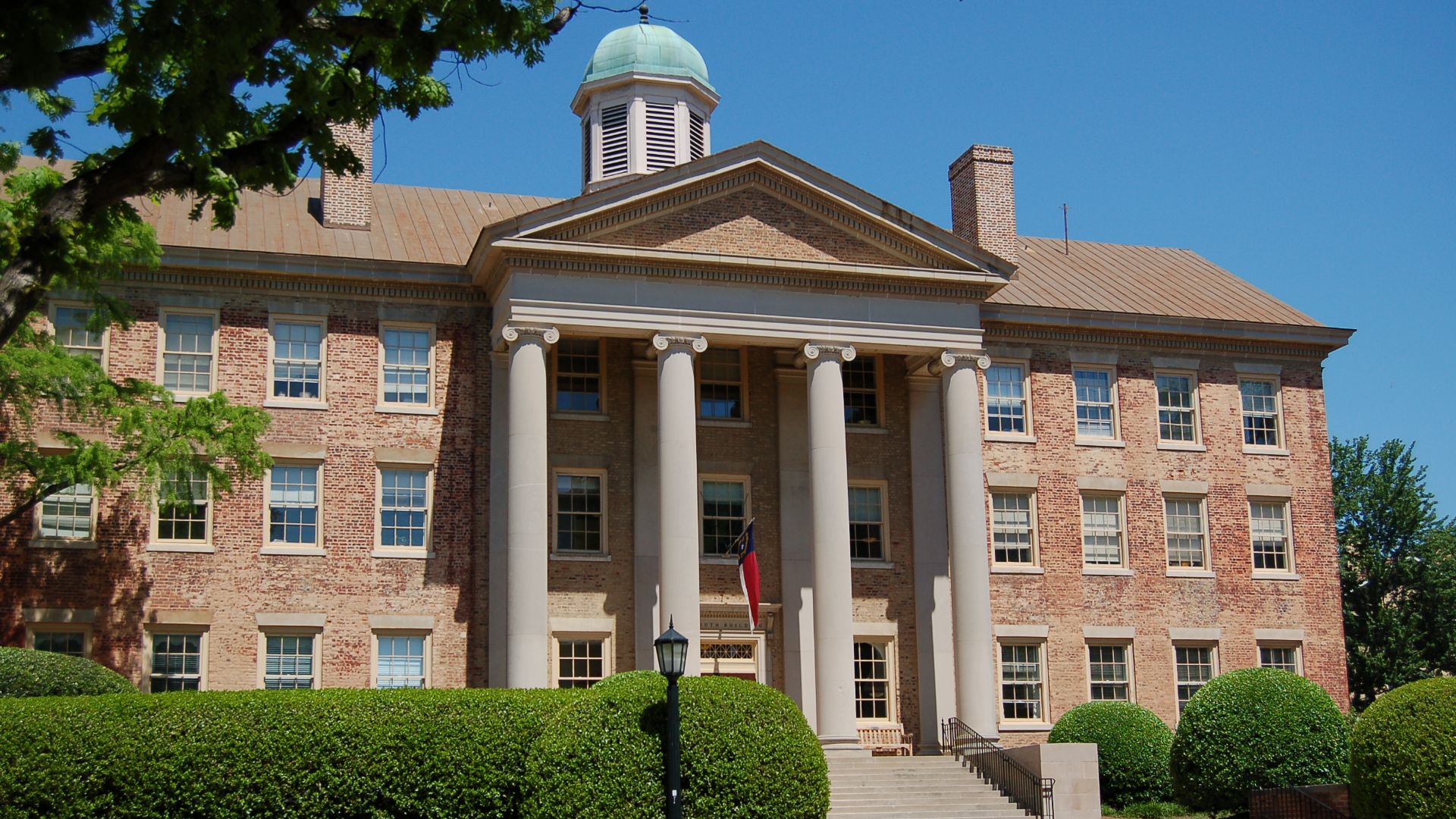 South Building at the University of North Carolina in Chapel Hill, North Carolina.