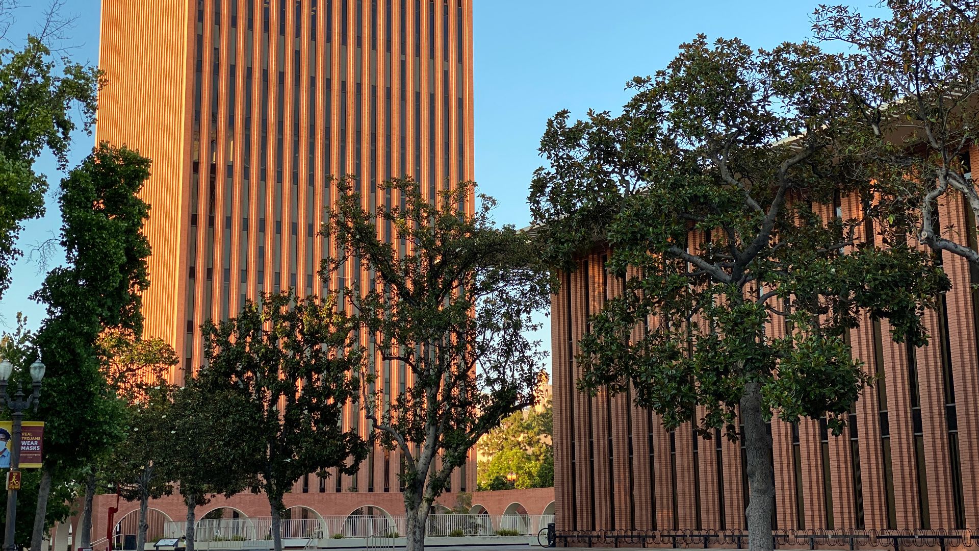 Waite Phillips Hall on the campus of the University of Southern California.