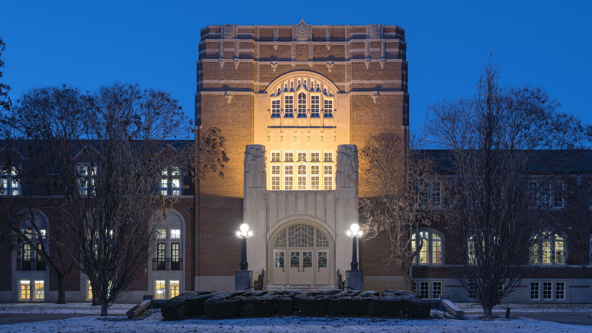 Purdue Memorial Union at Purdue University in the winter of 2016.
