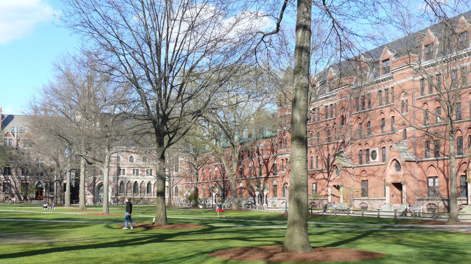 The Old Campus Courtyard of Yale University. Yale University is an American private Ivy League research university located in New Haven, Connecticut.
