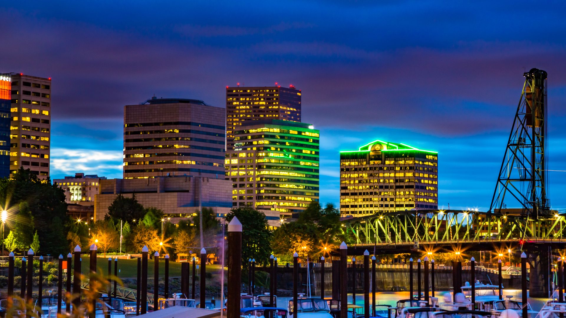 Riverplace Marina on the Willamette River.