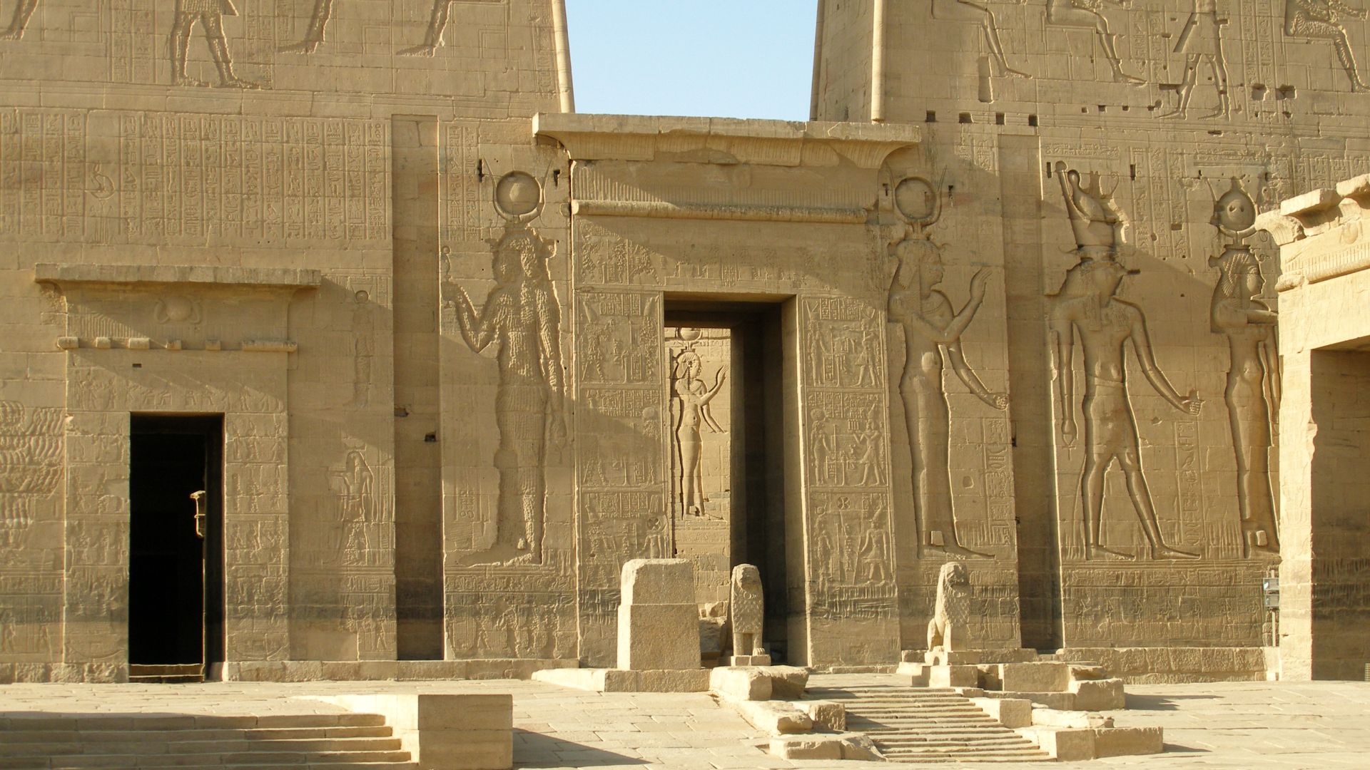 The Temple of Isis from Philae, Ancient Egypt, Lake Nasser, Egypt.