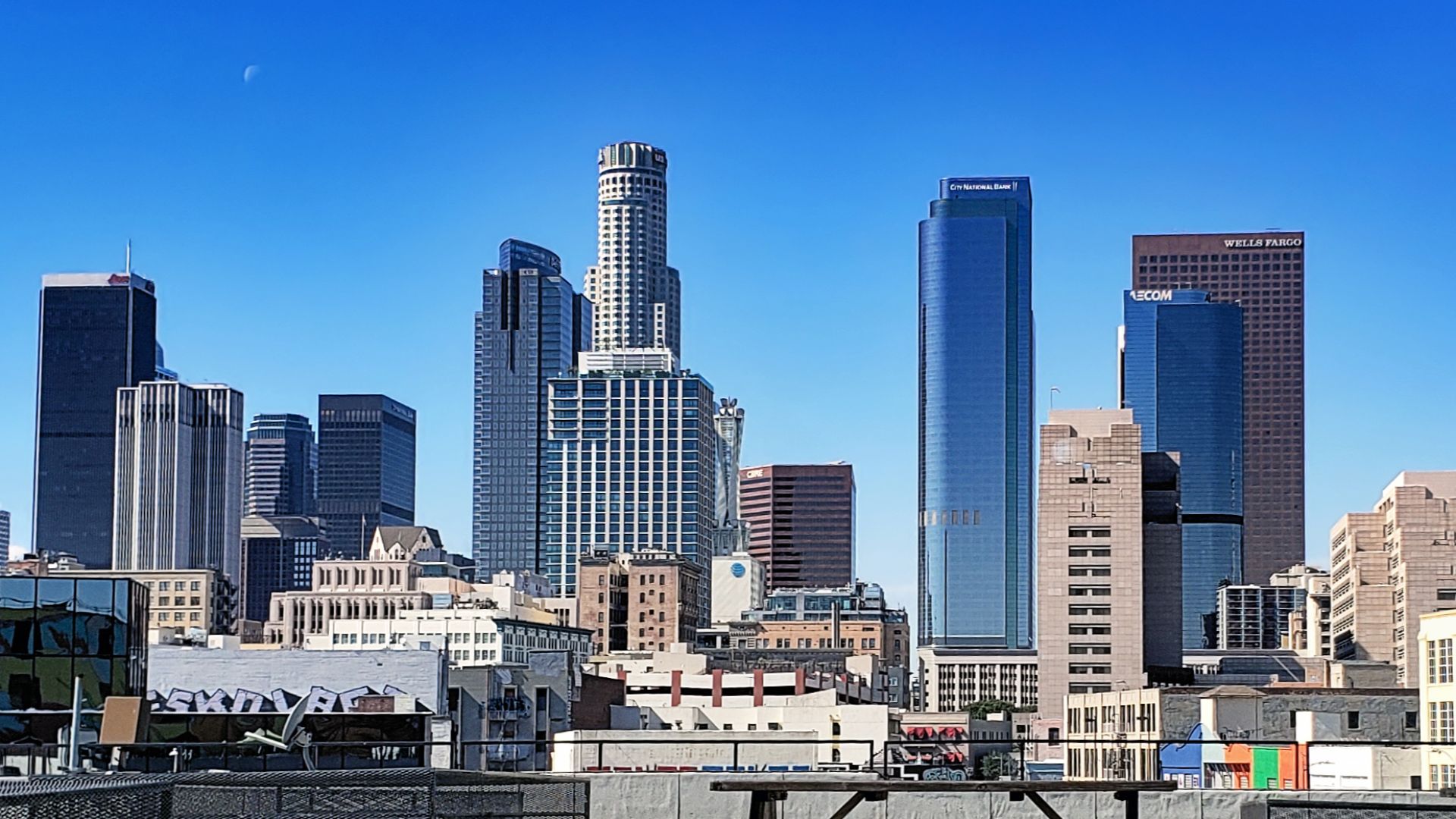 Downtown Los Angeles skyline from Toy District