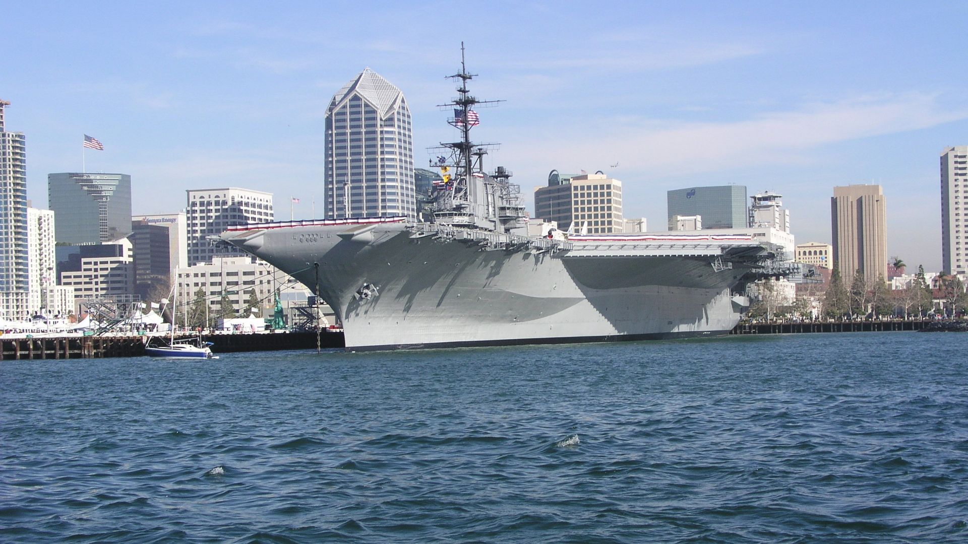 The Midway Museum, only two miles from the airport and convention center, has galvanized the continued revitalization of downtown San Diego. (Photo courtesy USS Midway Museum)