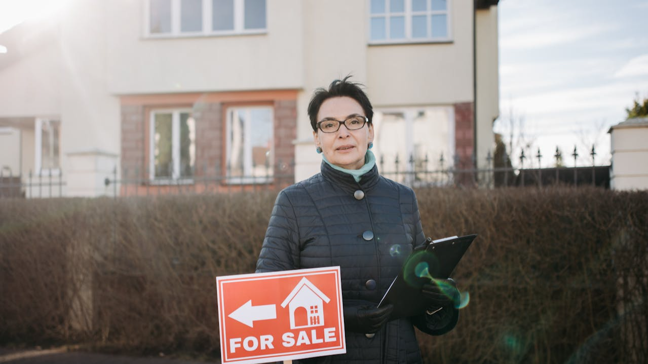 Realtor in a Winter Coat