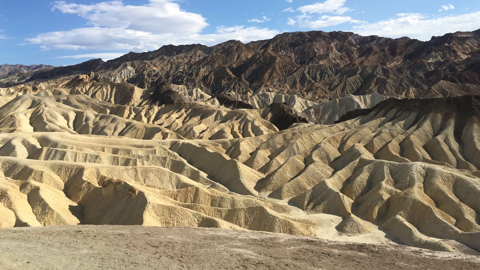 Landform at Zabriskie Point in Death Valley National Park, California, United States of America.