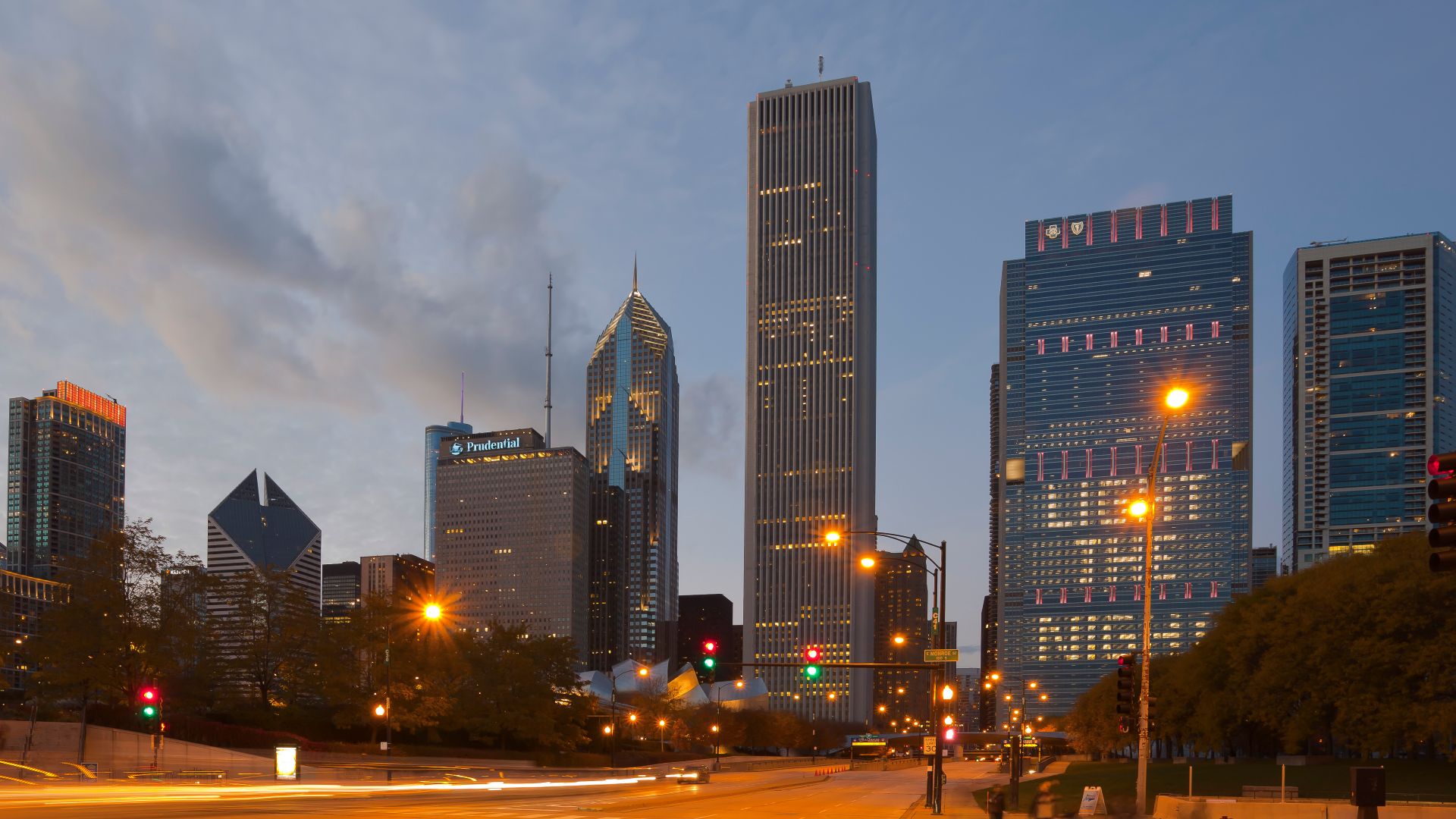 Chicago Skyline, Chicago, Illinois, USA