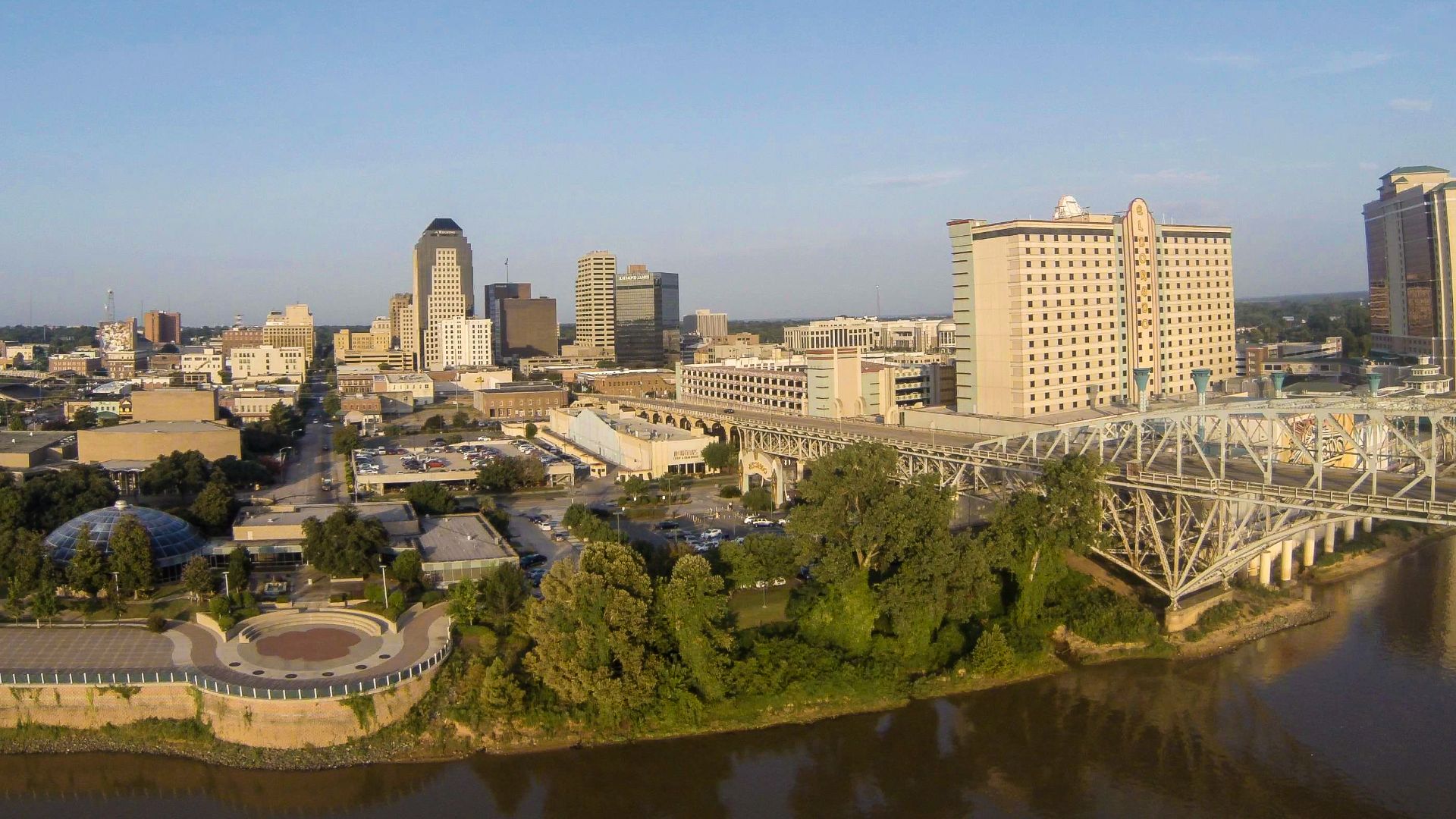 The skyline of downtown Shreveport as photographed by Jim Noetzel.