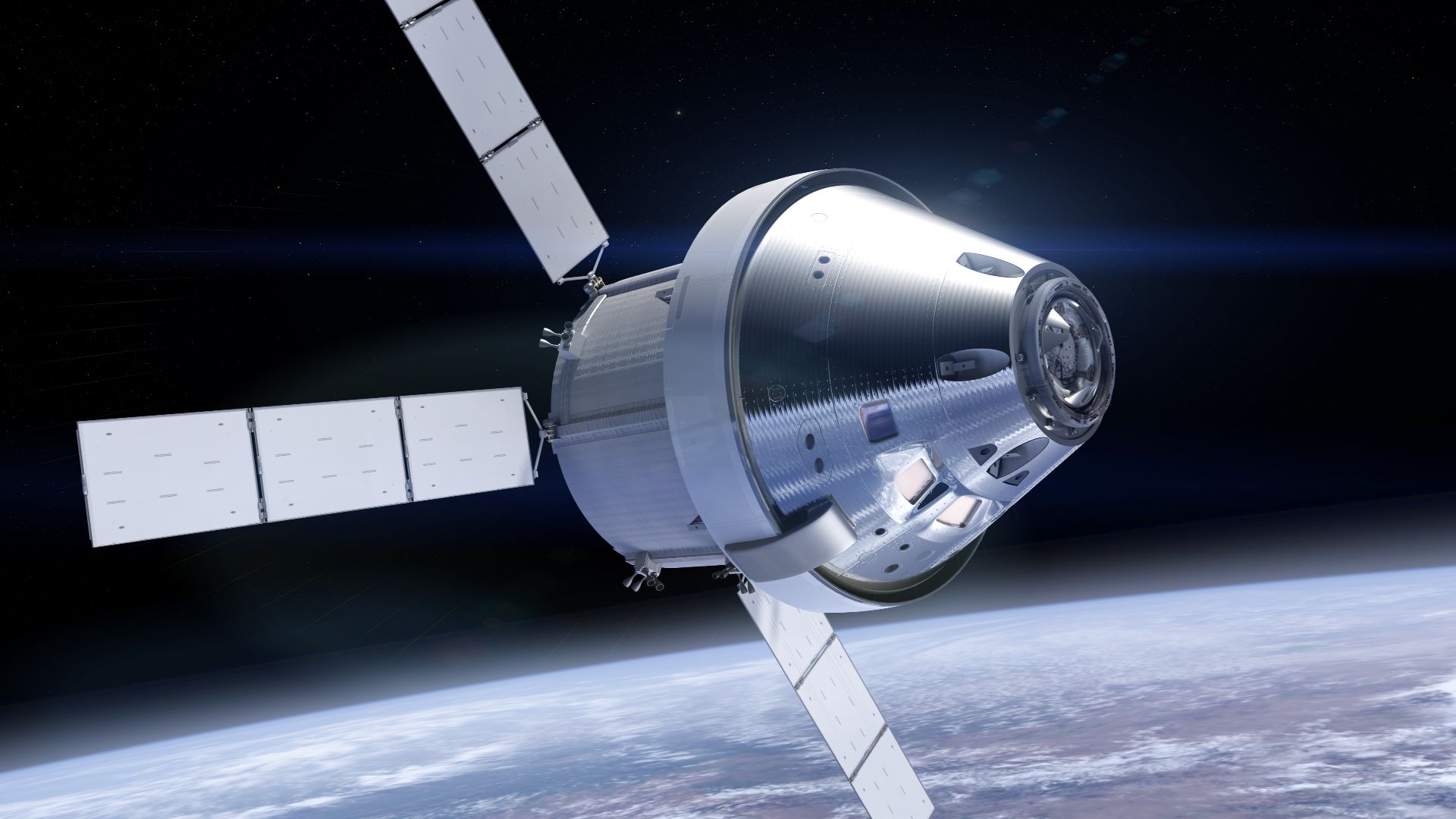 NASA’s Orion spacecraft will carry astronauts further into space than ever before using a module based on Europe’s Automated Transfer Vehicles (ATV).
The ATV-derived service module, sitting directly below Orion’s crew capsule, will provide propulsion, pow