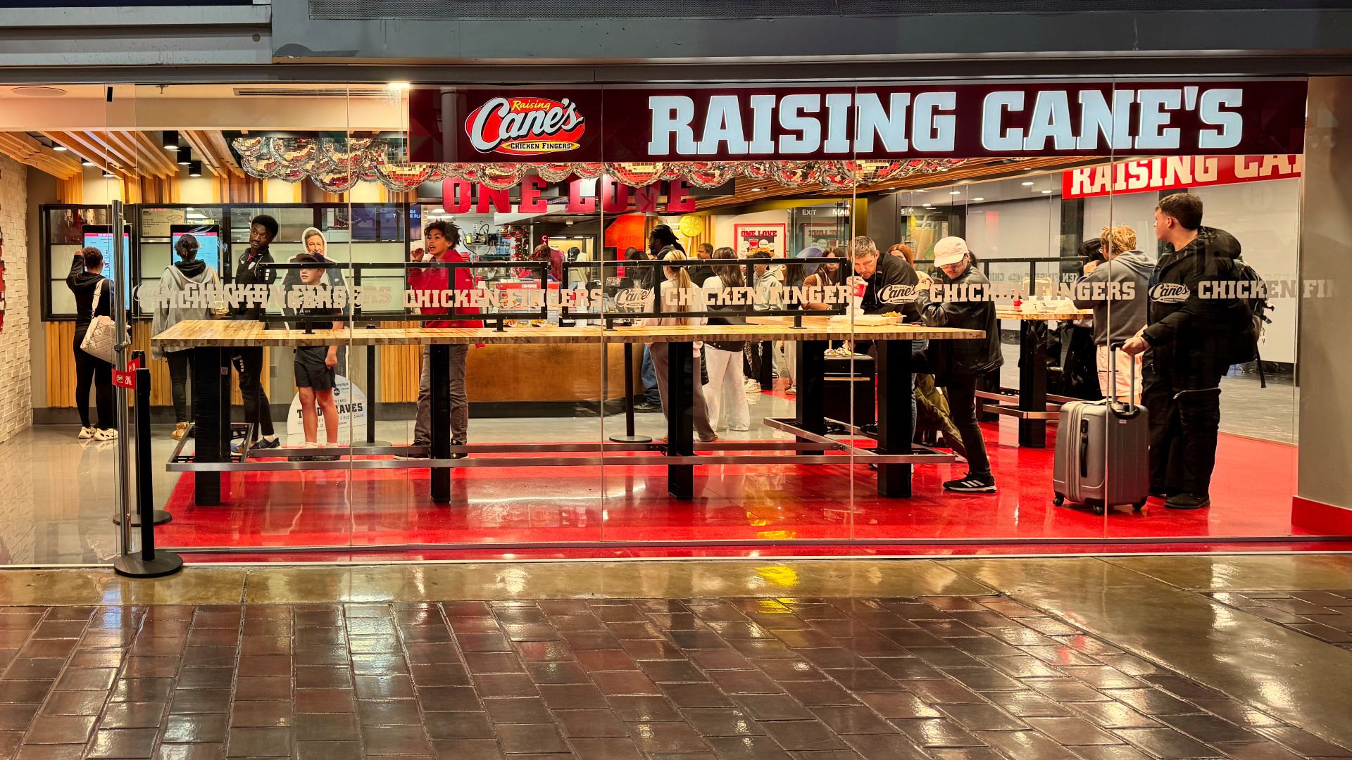 Raising Cane's Chicken Fingers restaurant at Union Station in Washington, D.C.