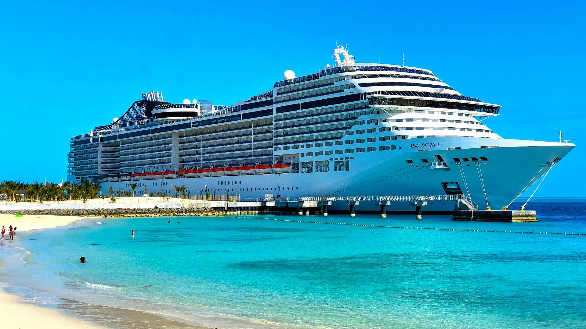 white cruise ship on sea during daytime
