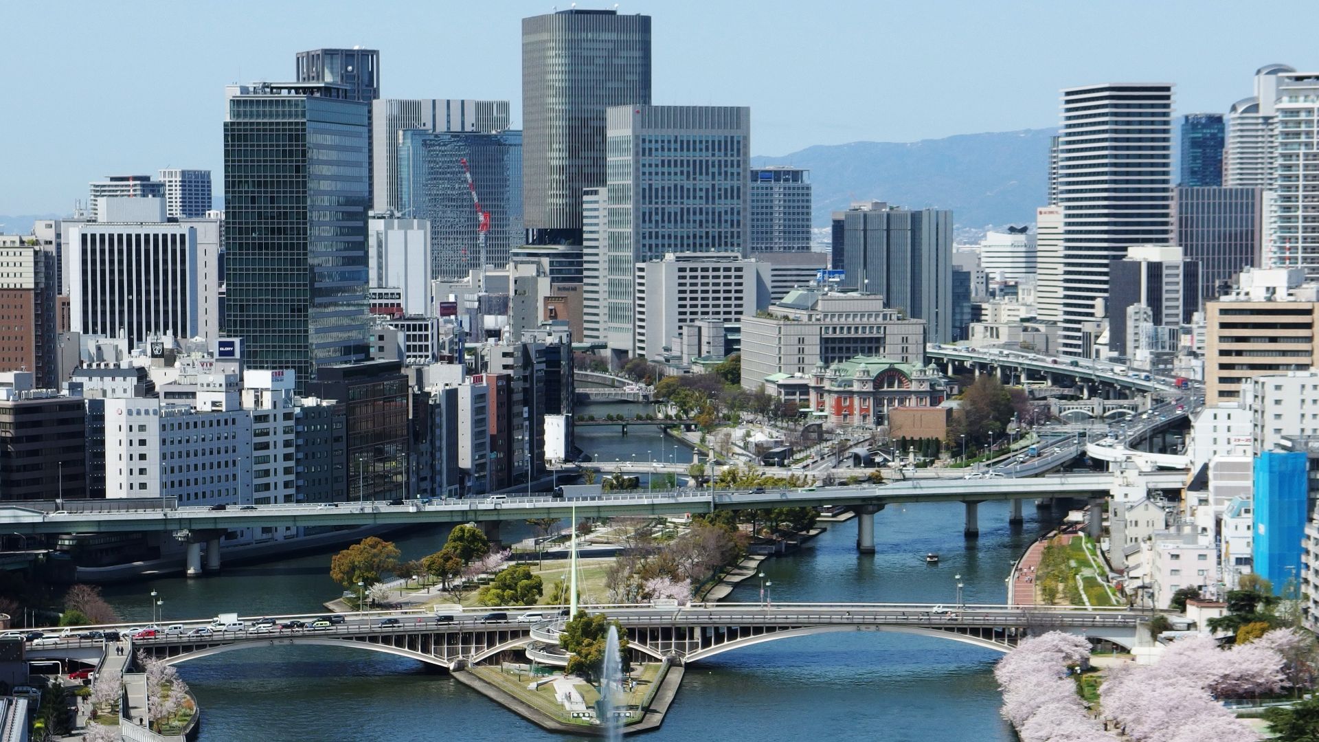 Nakanoshima in Osaka, Osaka Prefecture, Japan