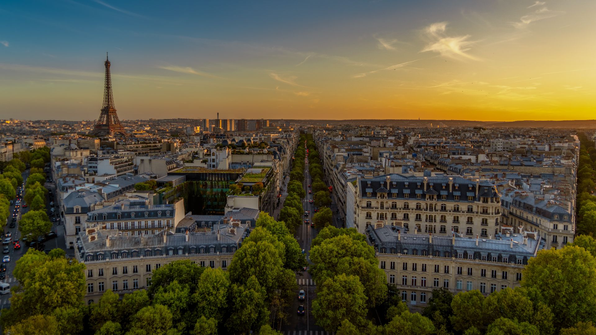 Paris from the Arc de Triomphe