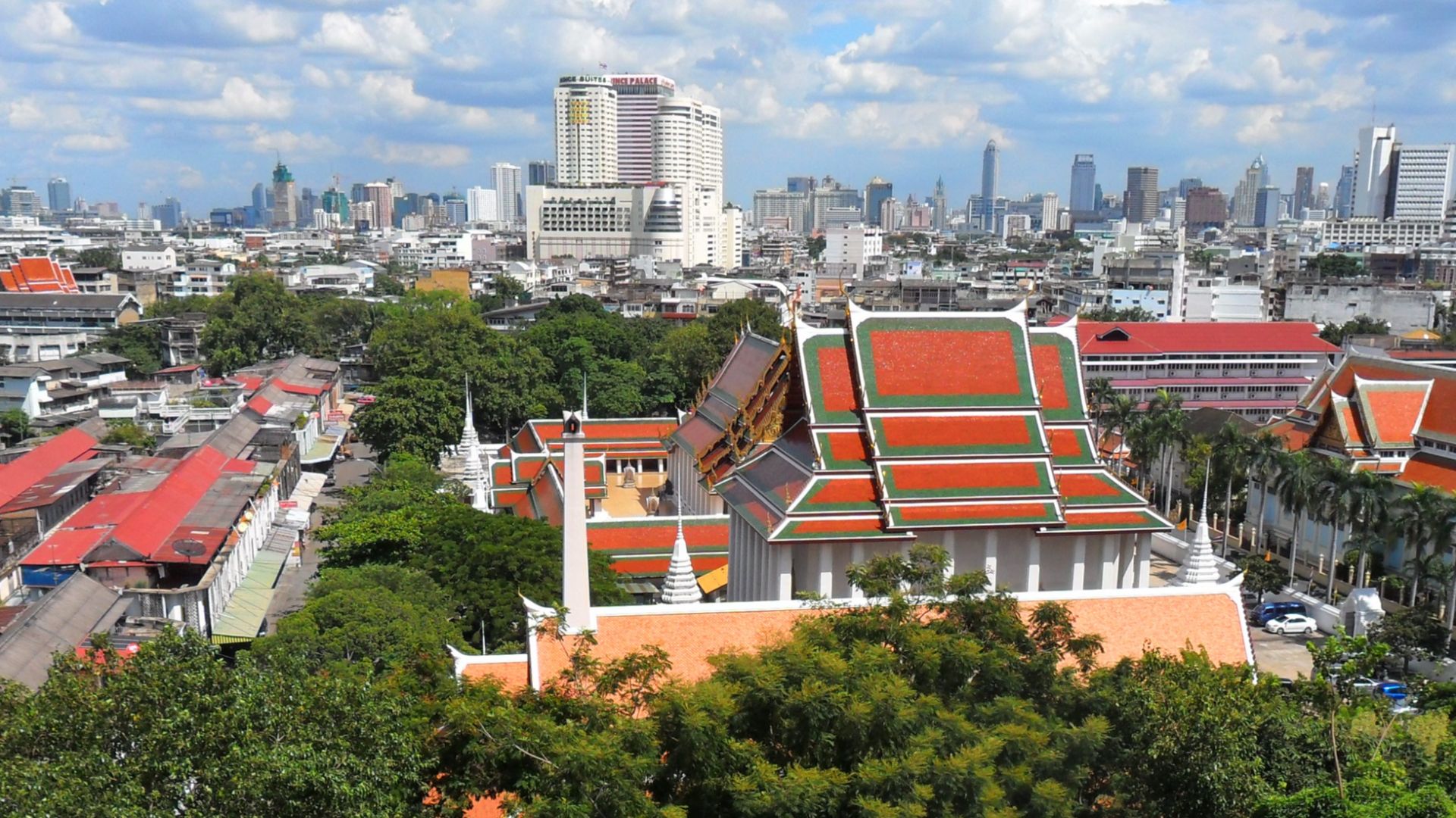 Bangkok, Thailand, view from Golden Mt.