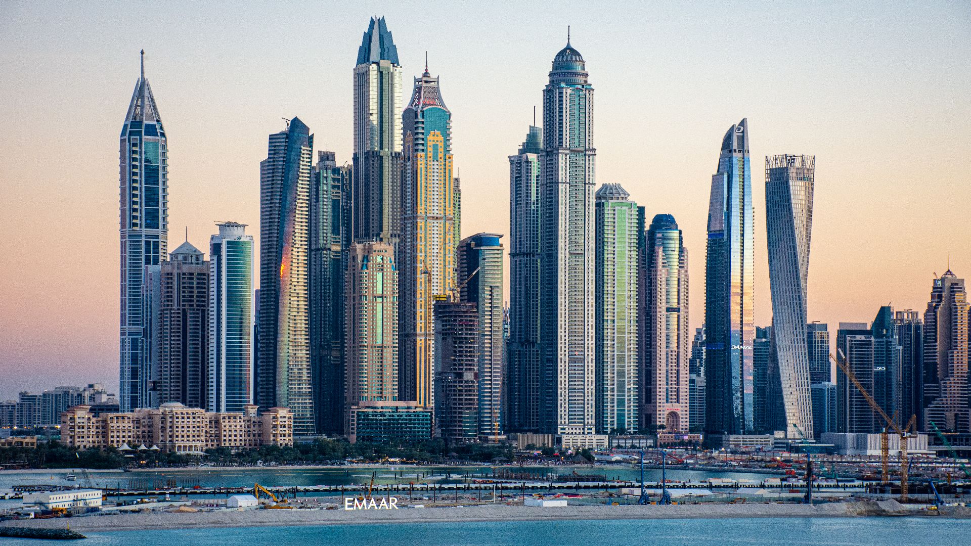 The skyscrapers of Dubai Marina
