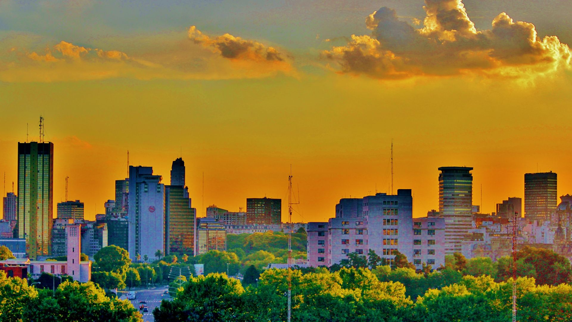 Buenos Aires, Argentina, skyline.