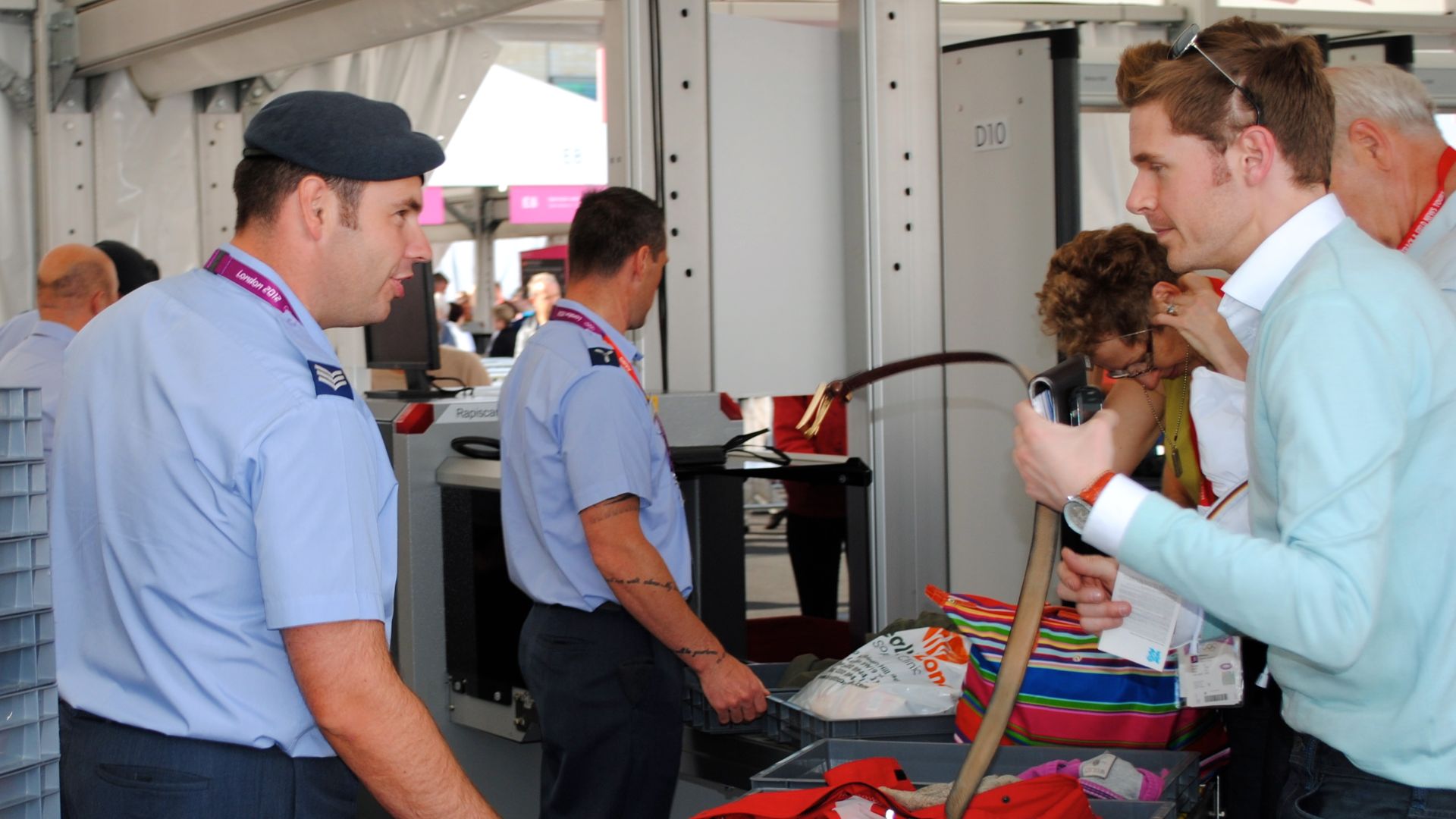 Security check, Olympic Park, London